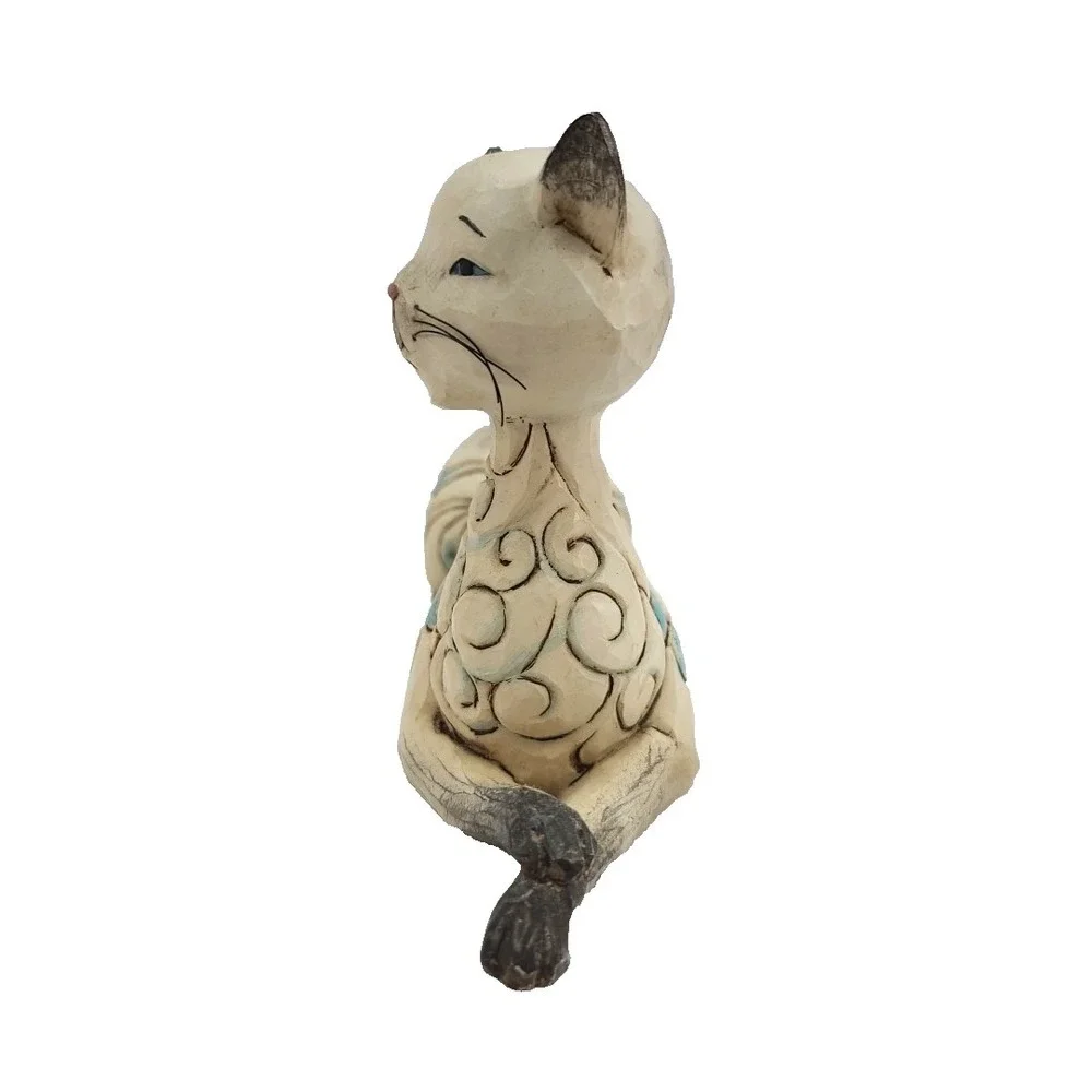 Jim Shore Maya Laying Down Siamese Cat Figure Heartwood Creek Enesco 2013 #1